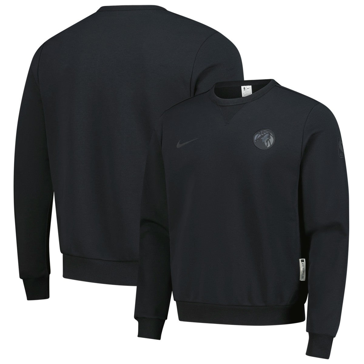 Minnesota Timberwolves Authentic Standard Issue Travel Dri-FIT Sweatshirt Black - NBA