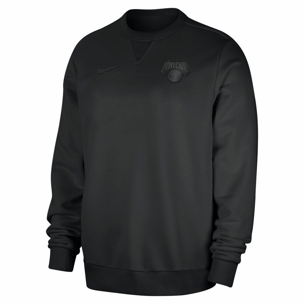 New York Knicks Authentic Standard Issue Travel Dri-FIT Sweatshirt Black - NBA