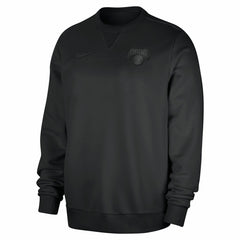 New York Knicks Authentic Standard Issue Travel Dri-FIT Sweatshirt Black - NBA