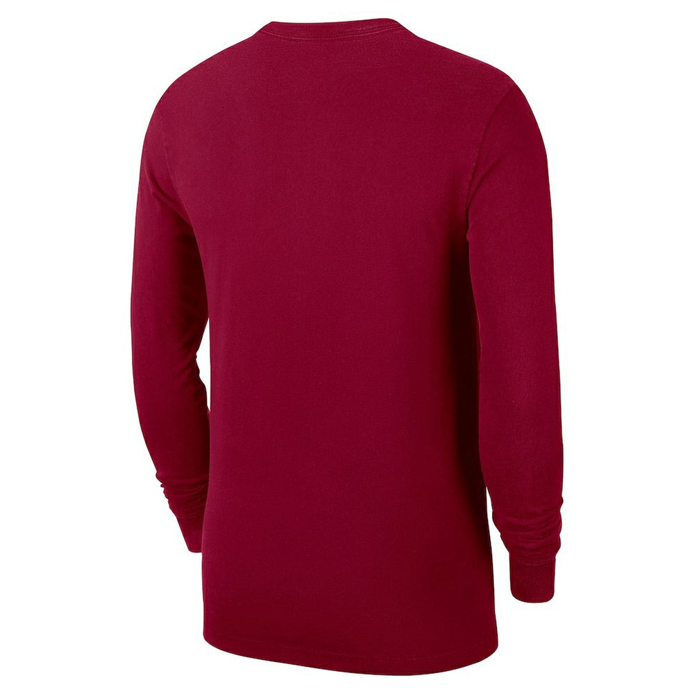 Cleveland Cavaliers Authentic Long Sleeve Practice T-Shirt Wine - NBA