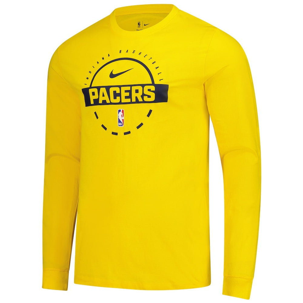 Indiana Pacers Authentic Long Sleeve Practice T-Shirt Gold - NBA