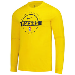 Indiana Pacers Authentic Long Sleeve Practice T-Shirt Gold - NBA
