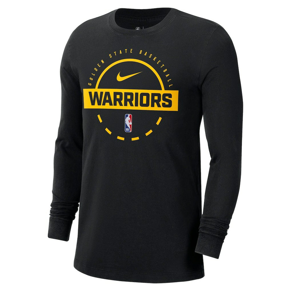 Golden State Warriors Authentic Long Sleeve Practice T-Shirt Black - NBA