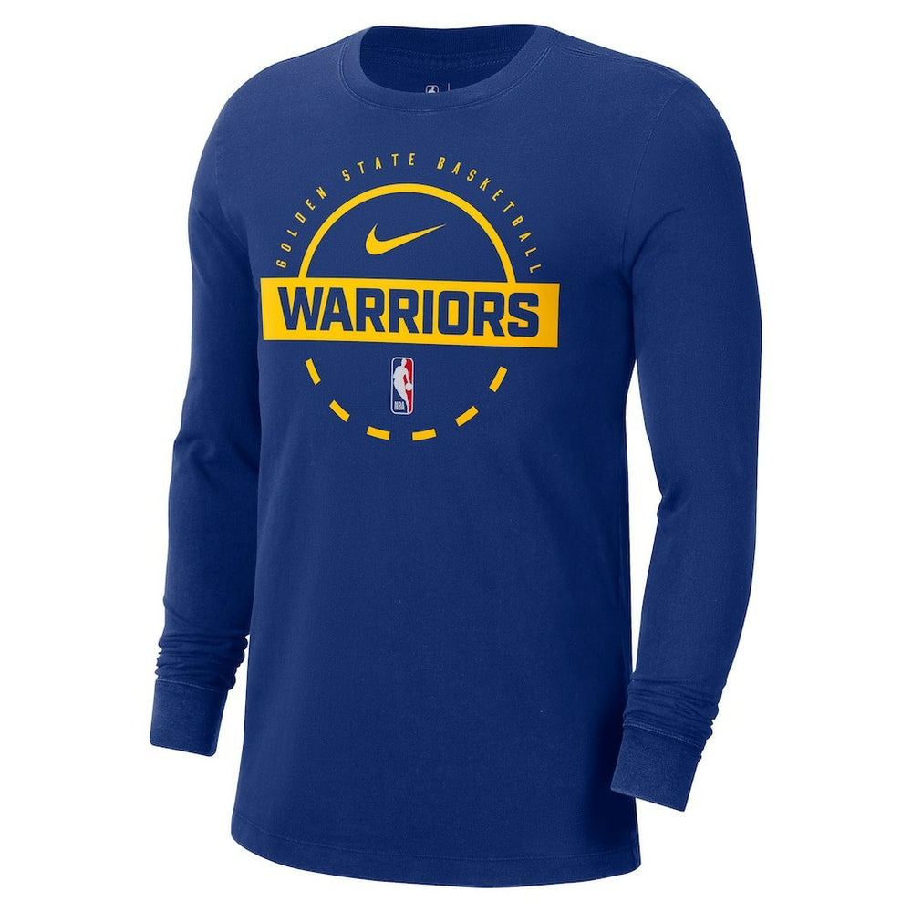 Golden State Warriors Authentic Long Sleeve Practice T-Shirt Royal - NBA
