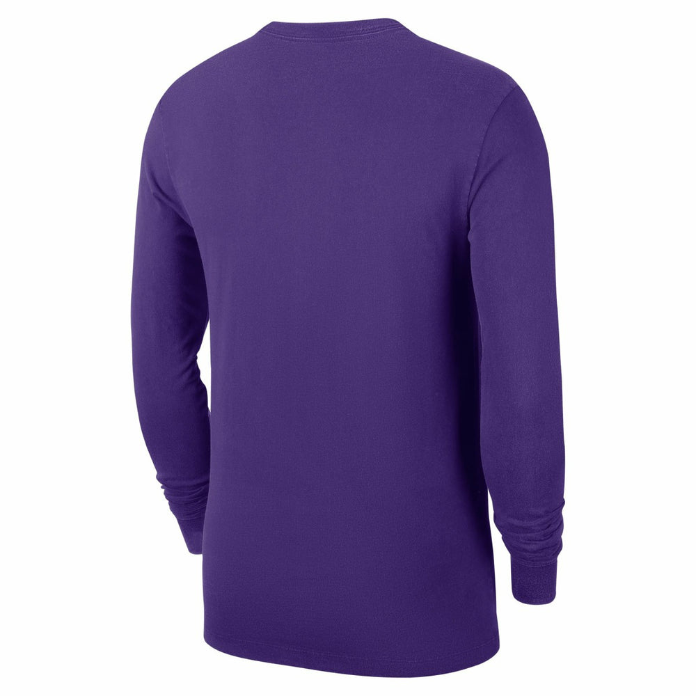 Los Angeles Lakers Authentic Long Sleeve Practice T-Shirt Purple - NBA