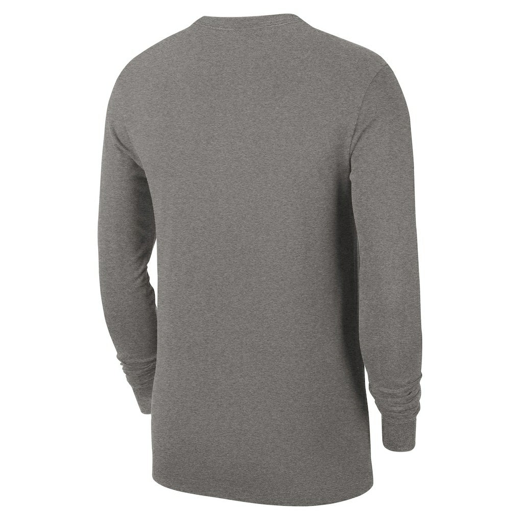 Philadelphia 76ers Authentic Long Sleeve Practice T-Shirt Charcoal - NBA