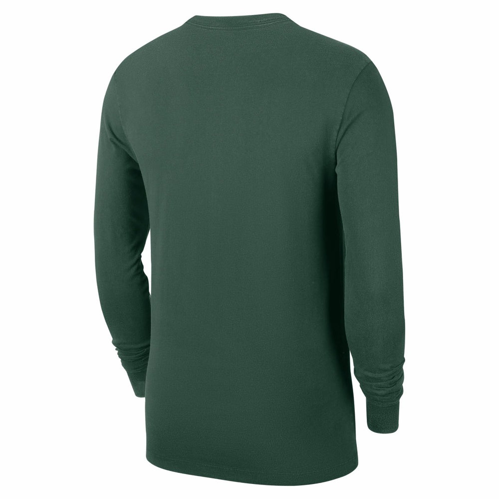 Milwaukee Bucks Authentic Long Sleeve Practice T-Shirt Hunter Green - NBA