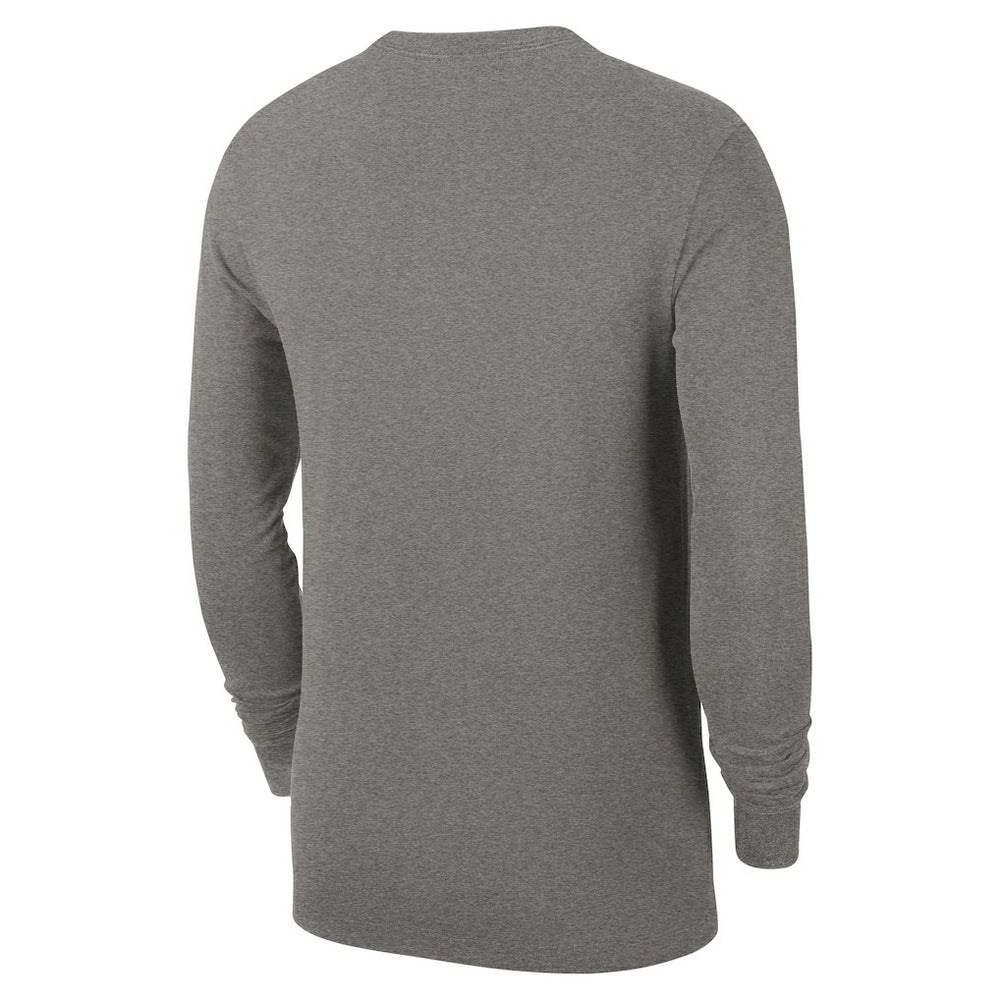 Oklahoma City Thunder Authentic Long Sleeve Practice T-Shirt Charcoal - NBA