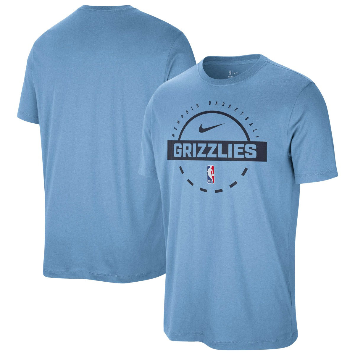 Memphis Grizzlies Authentic Practice T-Shirt Light Blue - NBA