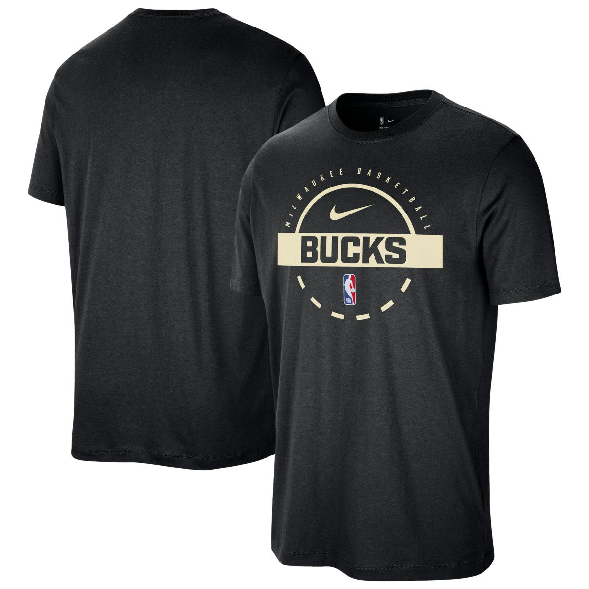 Milwaukee Bucks Authentic Practice T-Shirt Black - NBA