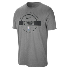 Brooklyn Nets Authentic Practice T-Shirt Charcoal - NBA