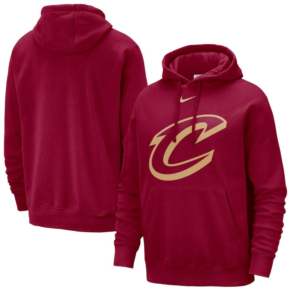 Cleveland Cavaliers Essential Logo Club Pullover Hoodie Wine - NBA