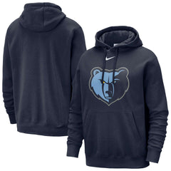 Memphis Grizzlies Essential Logo Club Pullover Hoodie Navy - NBA