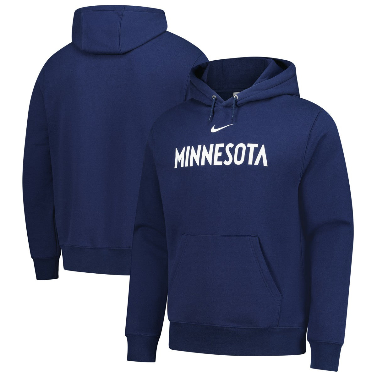 Minnesota Timberwolves Sportswear Essential Wordmark Club Hoodie Navy - NBA
