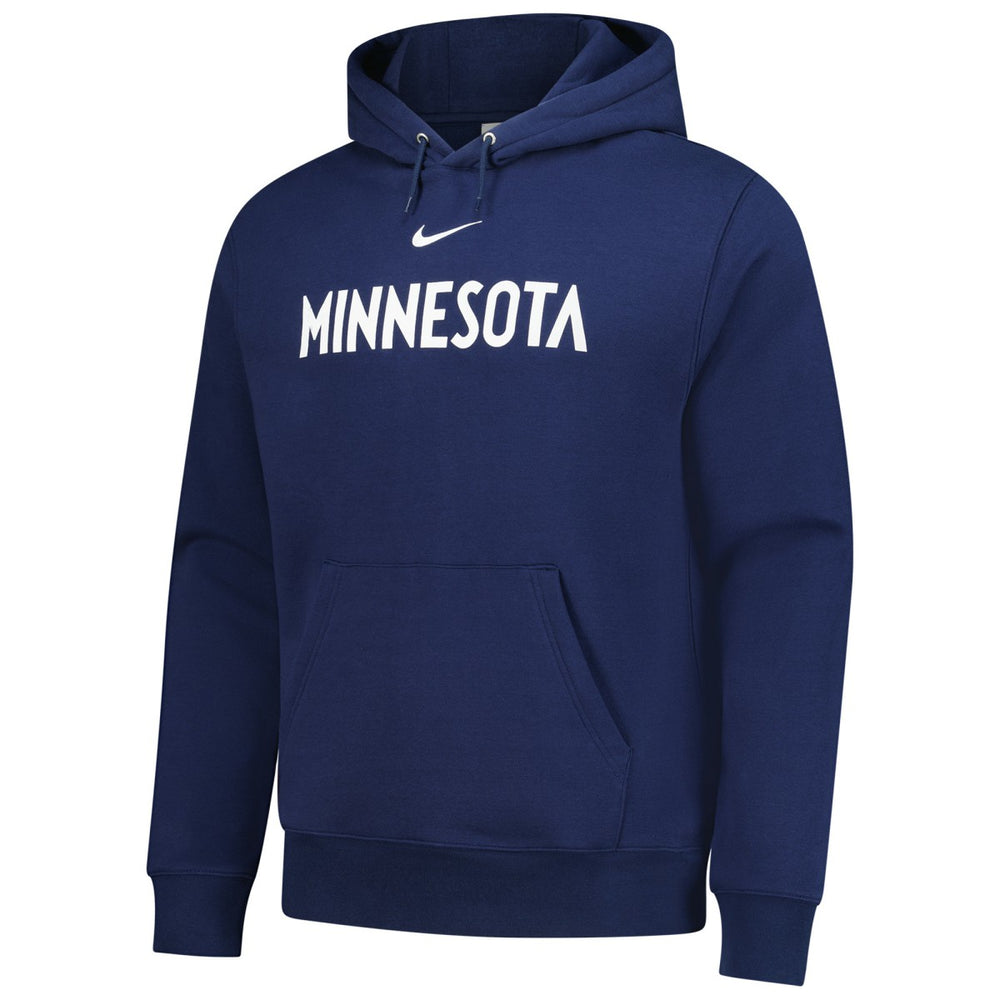 Minnesota Timberwolves Sportswear Essential Wordmark Club Hoodie Navy - NBA