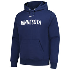 Minnesota Timberwolves Sportswear Essential Wordmark Club Hoodie Navy - NBA
