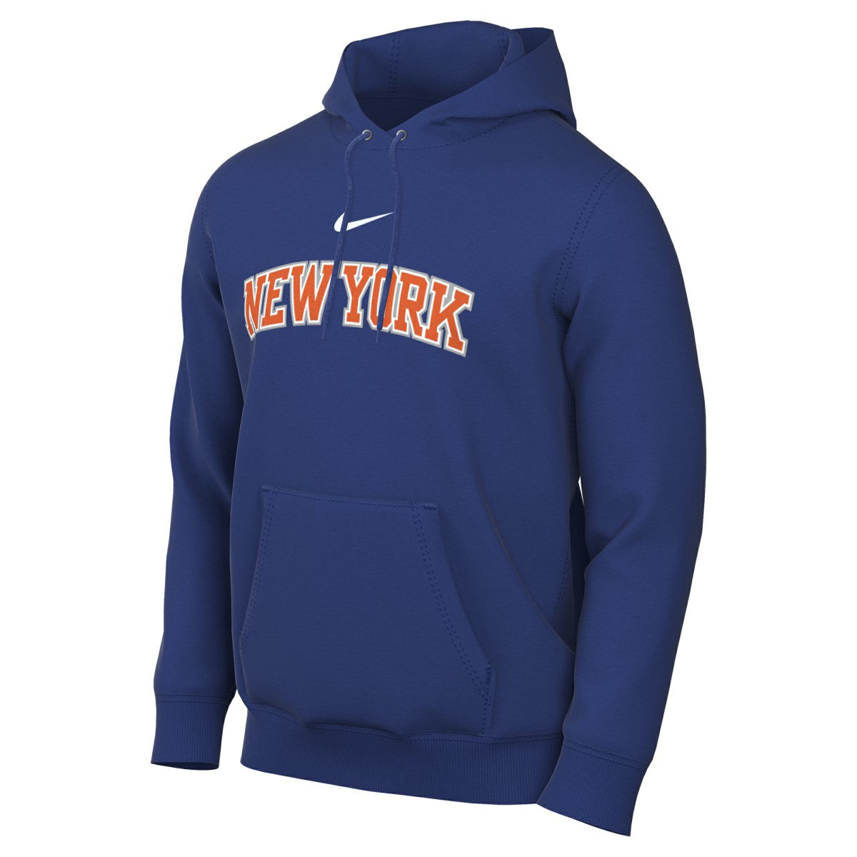 New York Knicks Sportswear Essential Wordmark Club Hoodie Blue - NBA