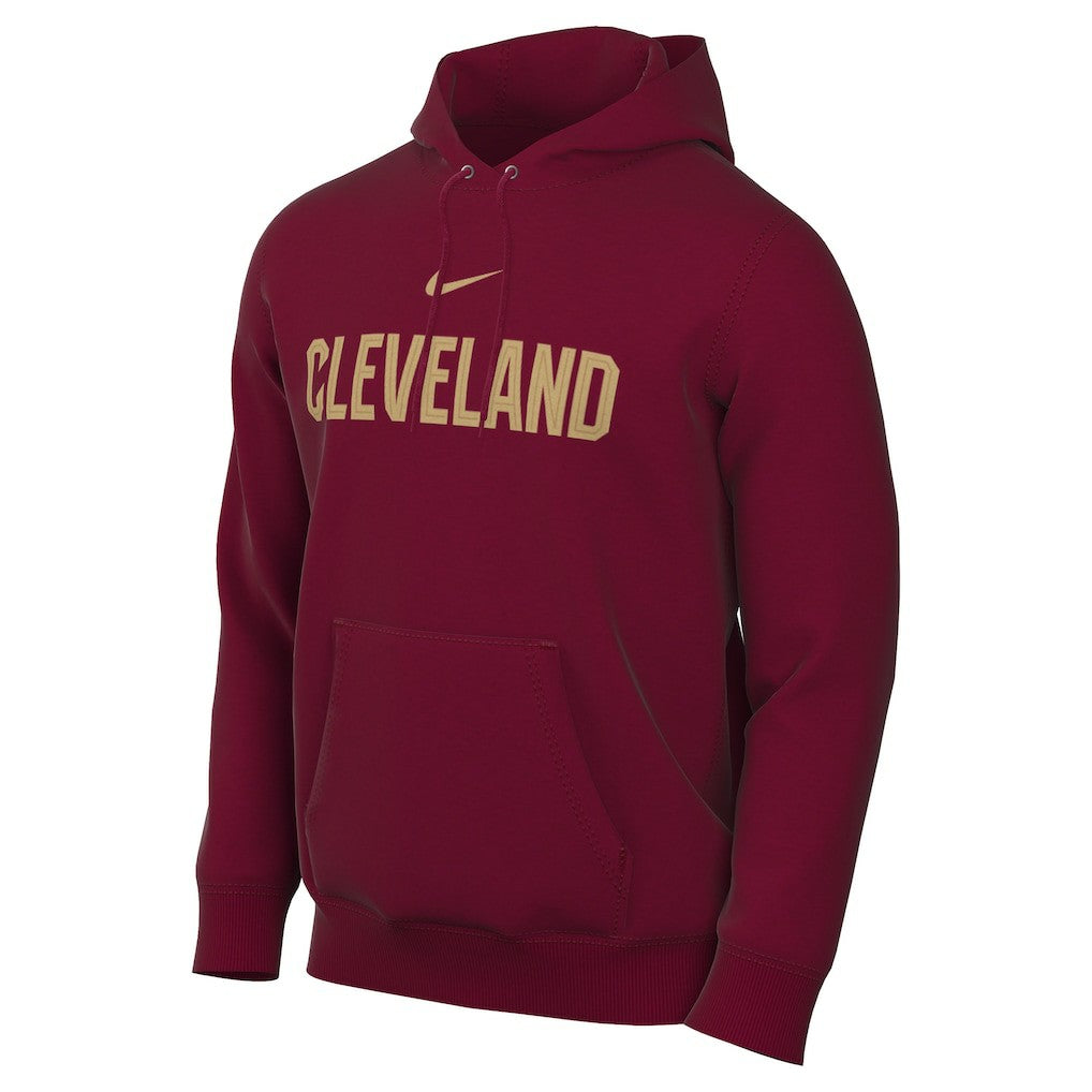 Cleveland Cavaliers Sportswear Essential Wordmark Club Hoodie Wine - NBA