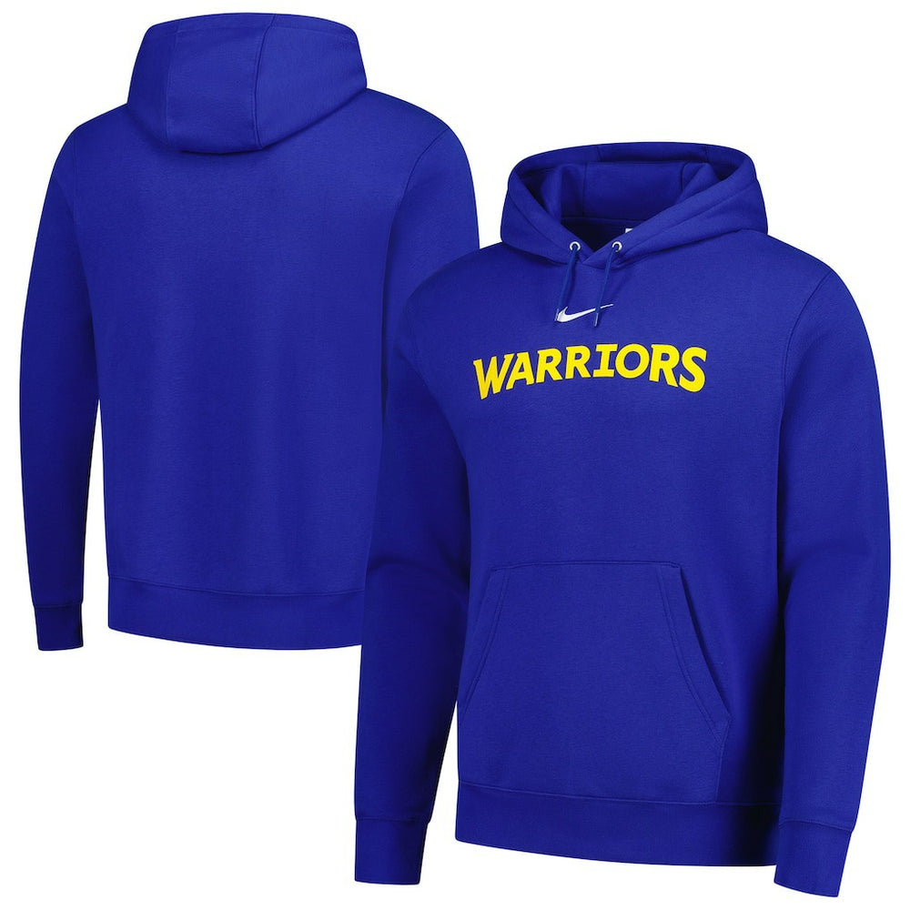 Golden State Warriors Sportswear Essential Wordmark Club Hoodie Royal - NBA