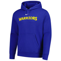 Golden State Warriors Sportswear Essential Wordmark Club Hoodie Royal - NBA