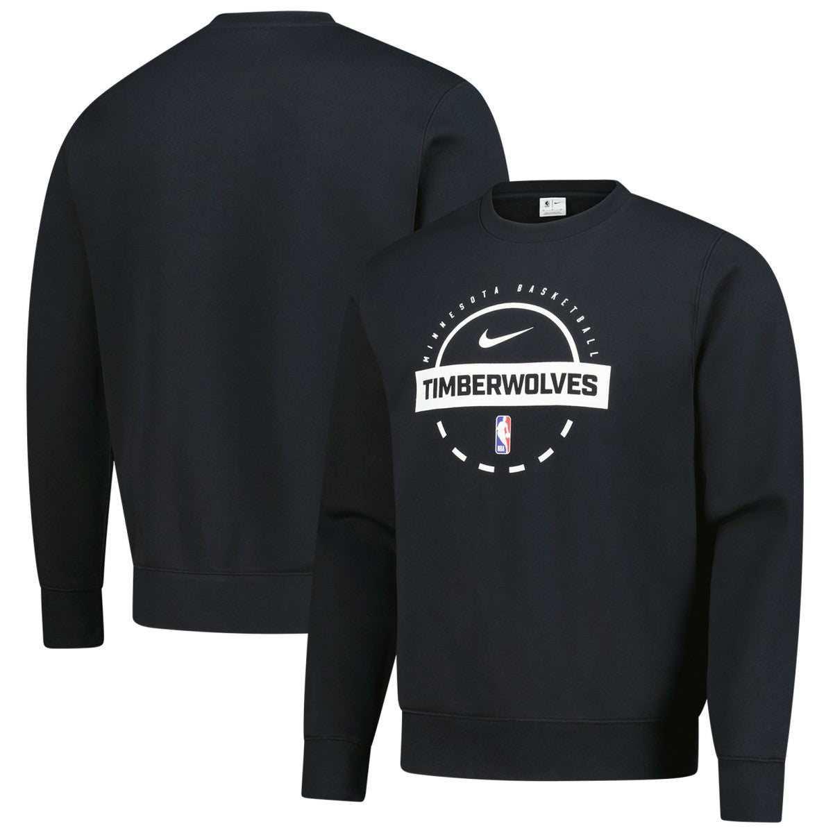 Minnesota Timberwolves 2025/26 Authentic Practice Club Sweatshirt Black - NBA