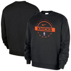 New York Knicks 2025/26 Authentic Practice Club Sweatshirt Black - NBA