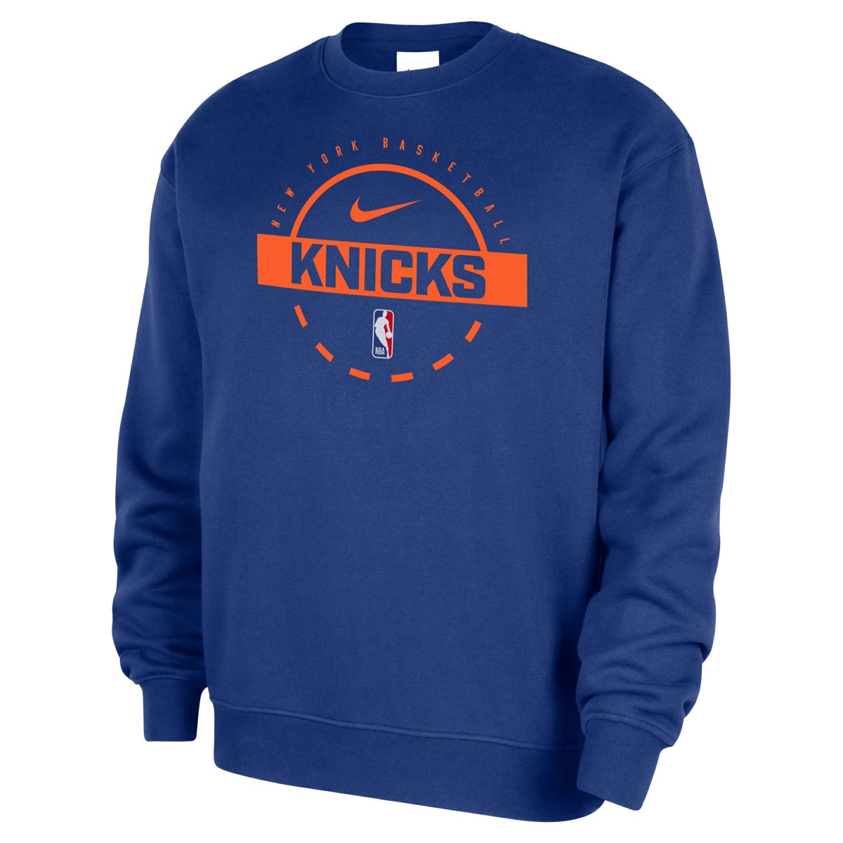 New York Knicks 2025/26 Authentic Practice Club Sweatshirt Blue - NBA