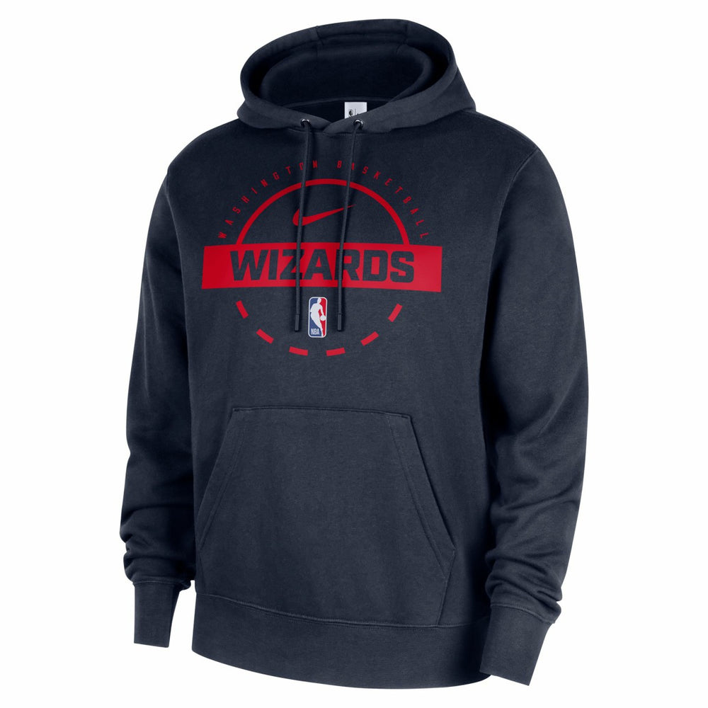 Washington Wizards 2025/26 Authentic Practice Club Pullover Hoodie Navy - NBA