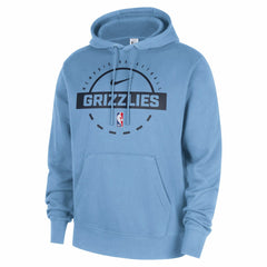 Memphis Grizzlies 2025/26 Authentic Practice Club Pullover Hoodie Light Blue - NBA