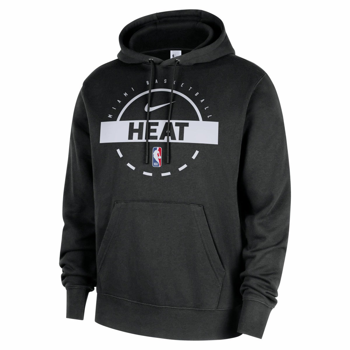 Miami Heat 2025/26 Authentic Practice Club Pullover Hoodie Black - NBA