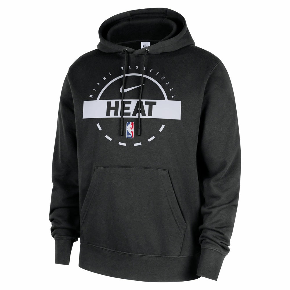 Miami Heat 2025/26 Authentic Practice Club Pullover Hoodie Black - NBA