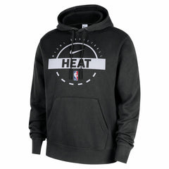 Miami Heat 2025/26 Authentic Practice Club Pullover Hoodie Black - NBA