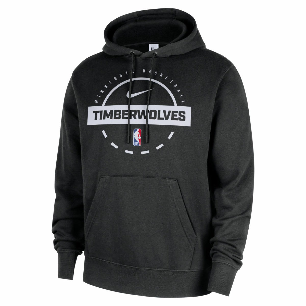Minnesota Timberwolves 2025/26 Authentic Practice Club Pullover Hoodie Black - NBA