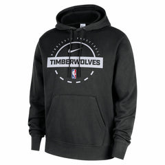 Minnesota Timberwolves 2025/26 Authentic Practice Club Pullover Hoodie Black - NBA