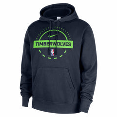 Minnesota Timberwolves 2025/26 Authentic Practice Club Pullover Hoodie Navy - NBA