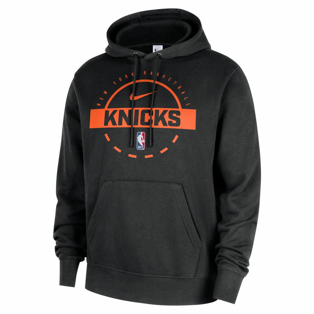 New York Knicks 2025/26 Authentic Practice Club Pullover Hoodie Black - NBA