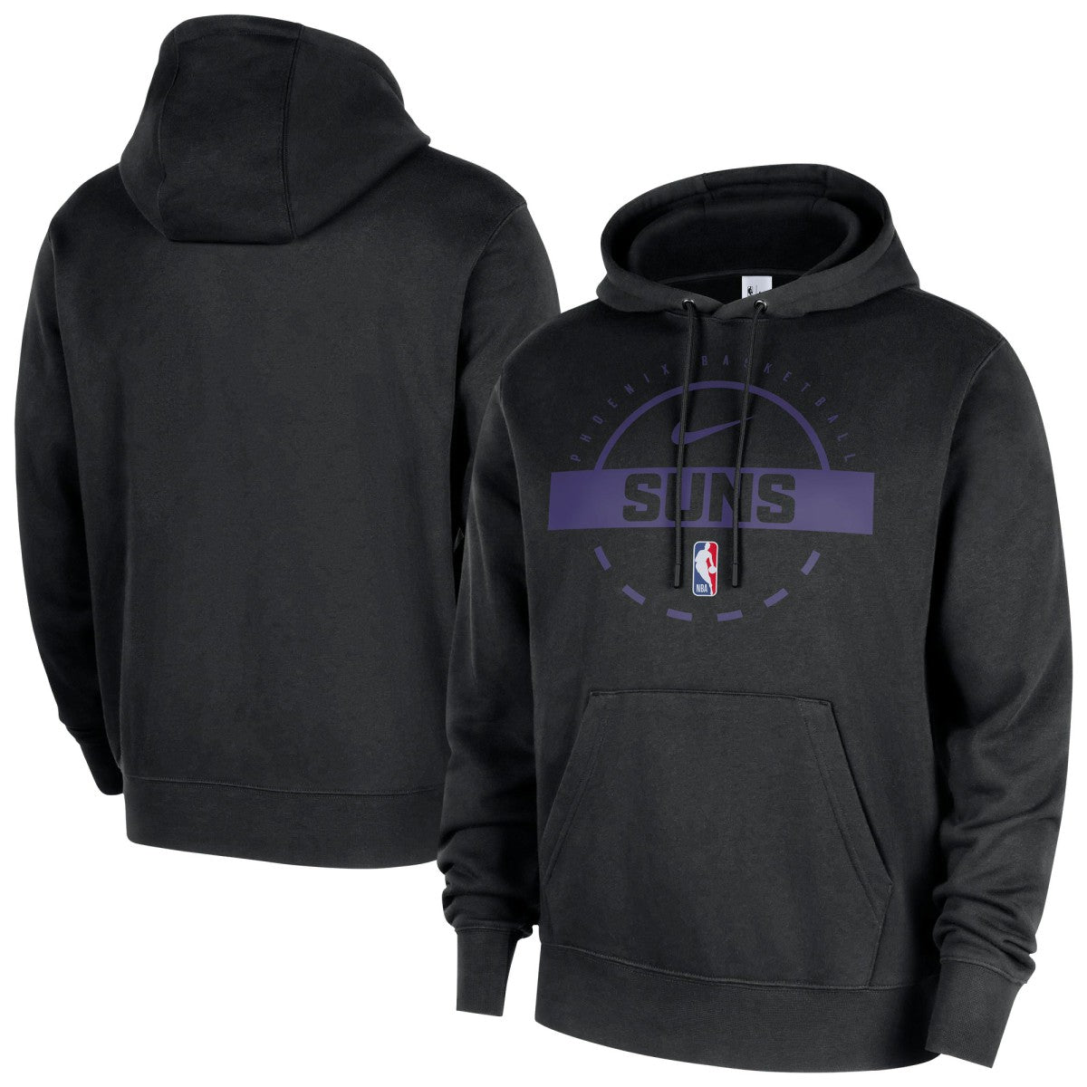 Phoenix Suns 2025/26 Authentic Practice Club Pullover Hoodie Black - NBA