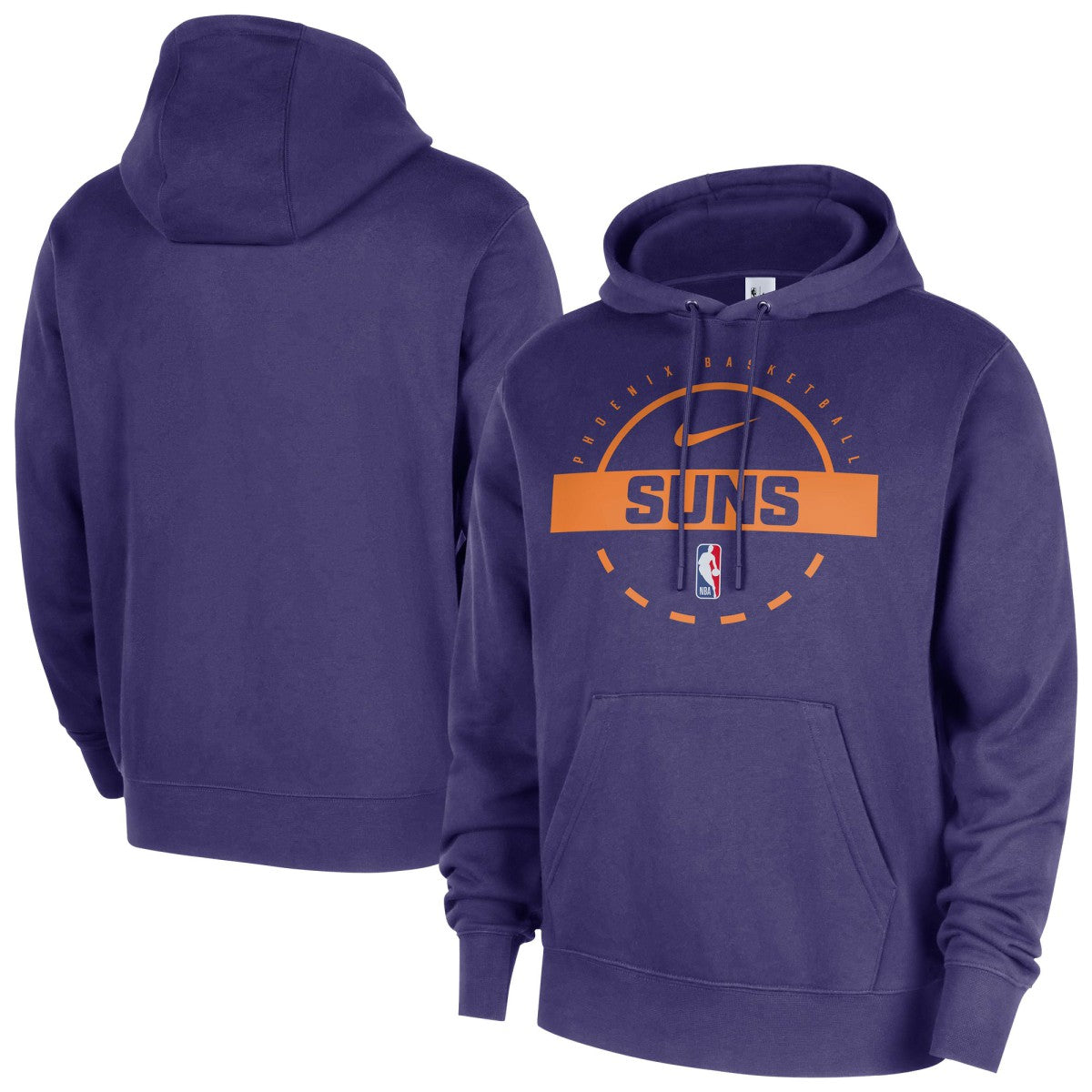 Phoenix Suns 2025/26 Authentic Practice Club Pullover Hoodie Purple - NBA