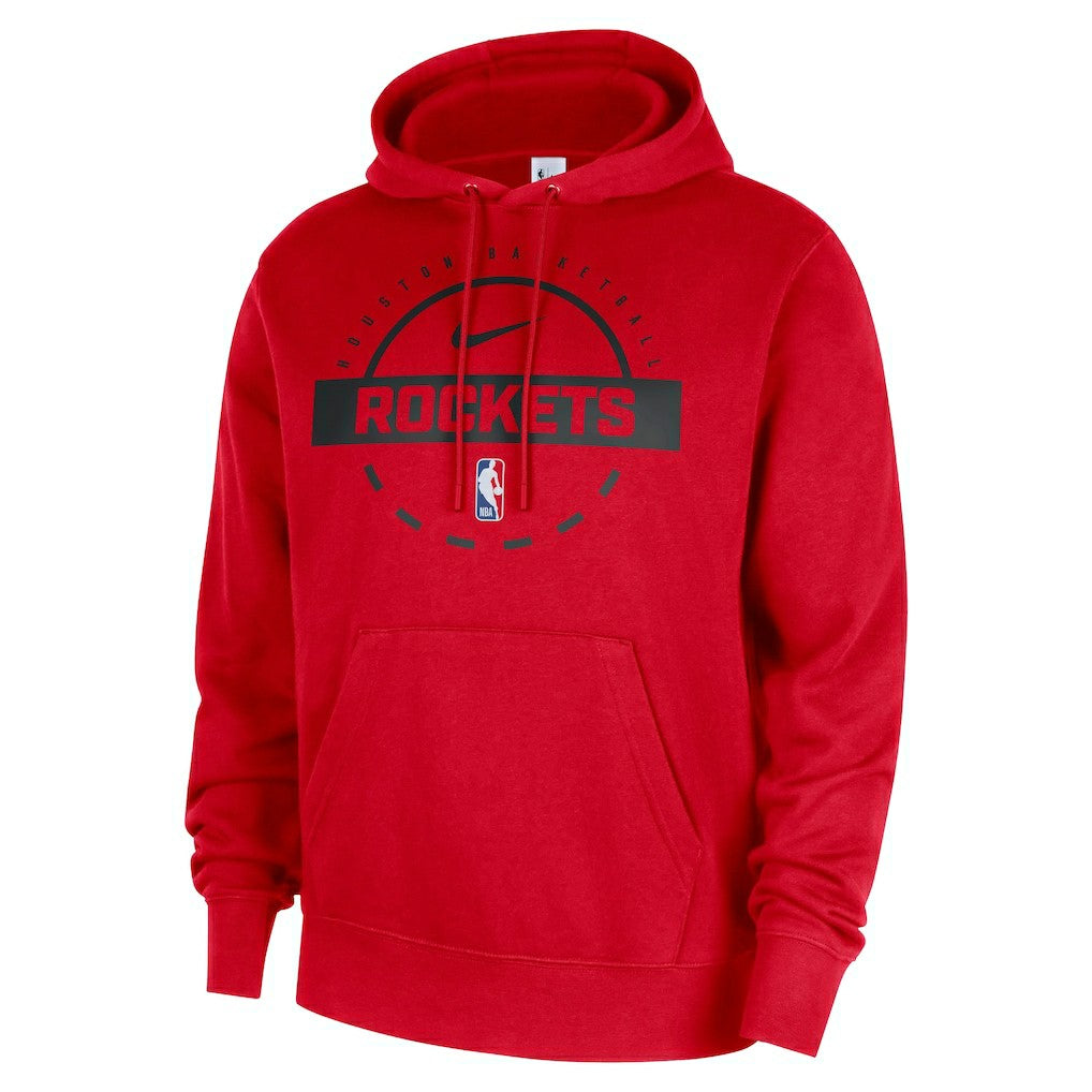 Houston Rockets 2025/26 Authentic Practice Club Pullover Hoodie Red - NBA