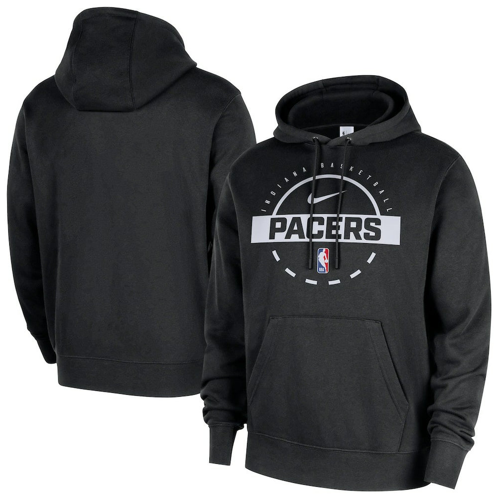 Indiana Pacers 2025/26 Authentic Practice Club Pullover Hoodie Black - NBA