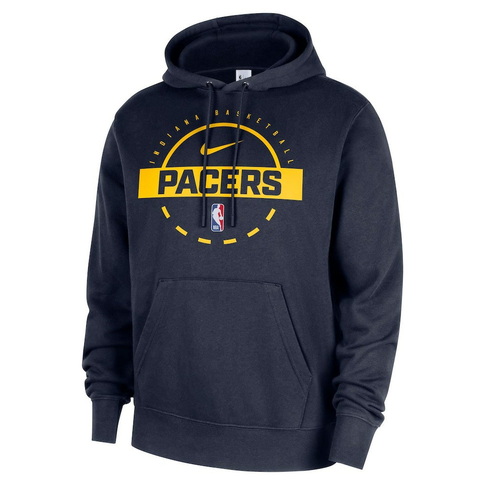 Indiana Pacers 2025/26 Authentic Practice Club Pullover Hoodie Navy - NBA