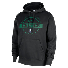 Boston Celtics 2025/26 Authentic Practice Club Pullover Hoodie Black - NBA