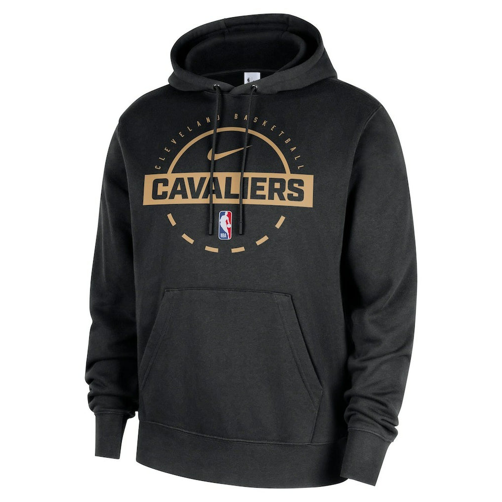Cleveland Cavaliers 2025/26 Authentic Practice Club Pullover Hoodie Black - NBA