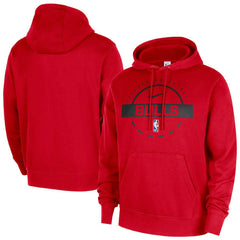 Chicago Bulls 2025/26 Authentic Practice Club Pullover Hoodie Red - NBA