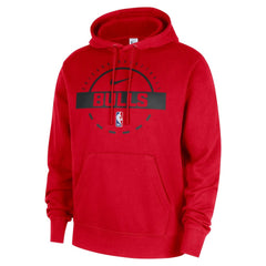 Chicago Bulls 2025/26 Authentic Practice Club Pullover Hoodie Red - NBA