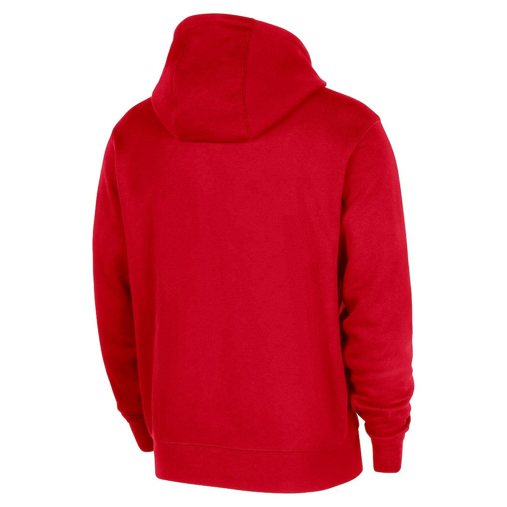 Chicago Bulls 2025/26 Authentic Practice Club Pullover Hoodie Red - NBA