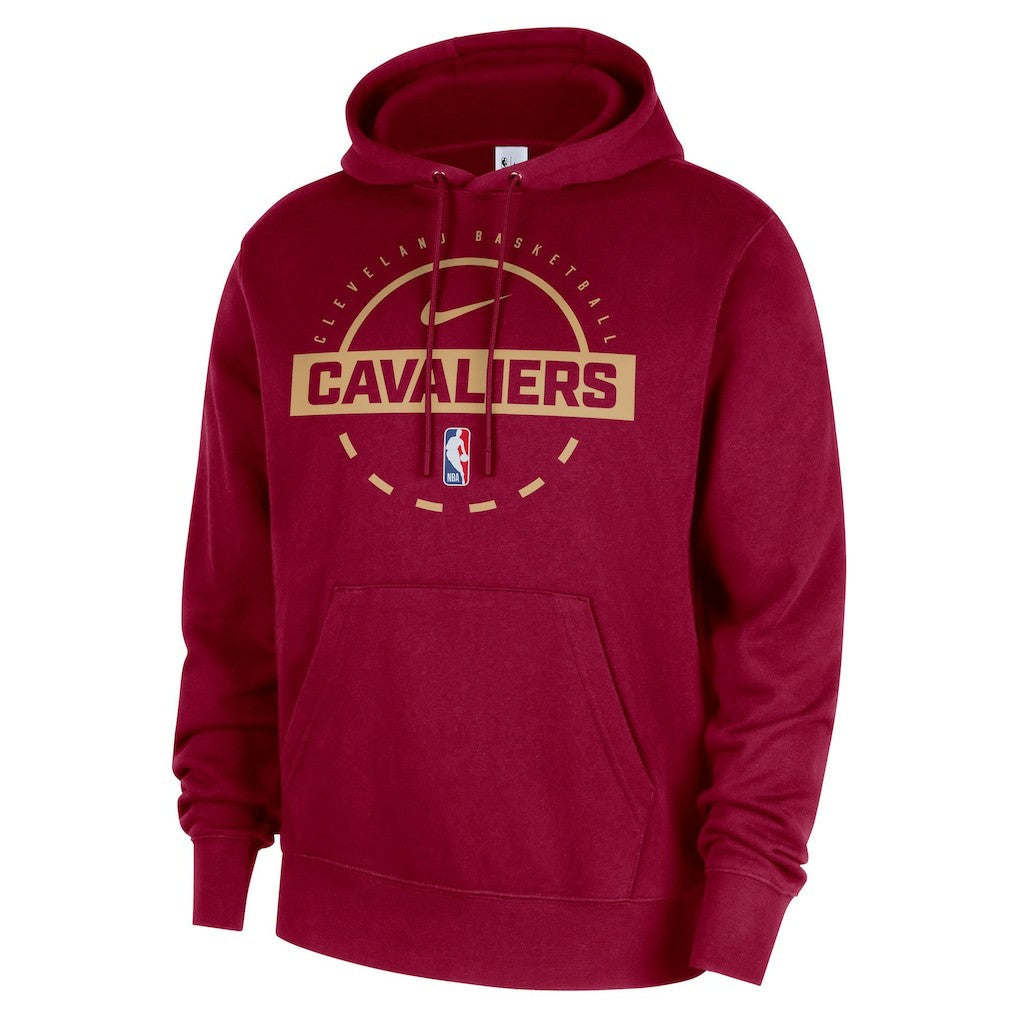 Cleveland Cavaliers 2025/26 Authentic Practice Club Pullover Hoodie Wine - NBA