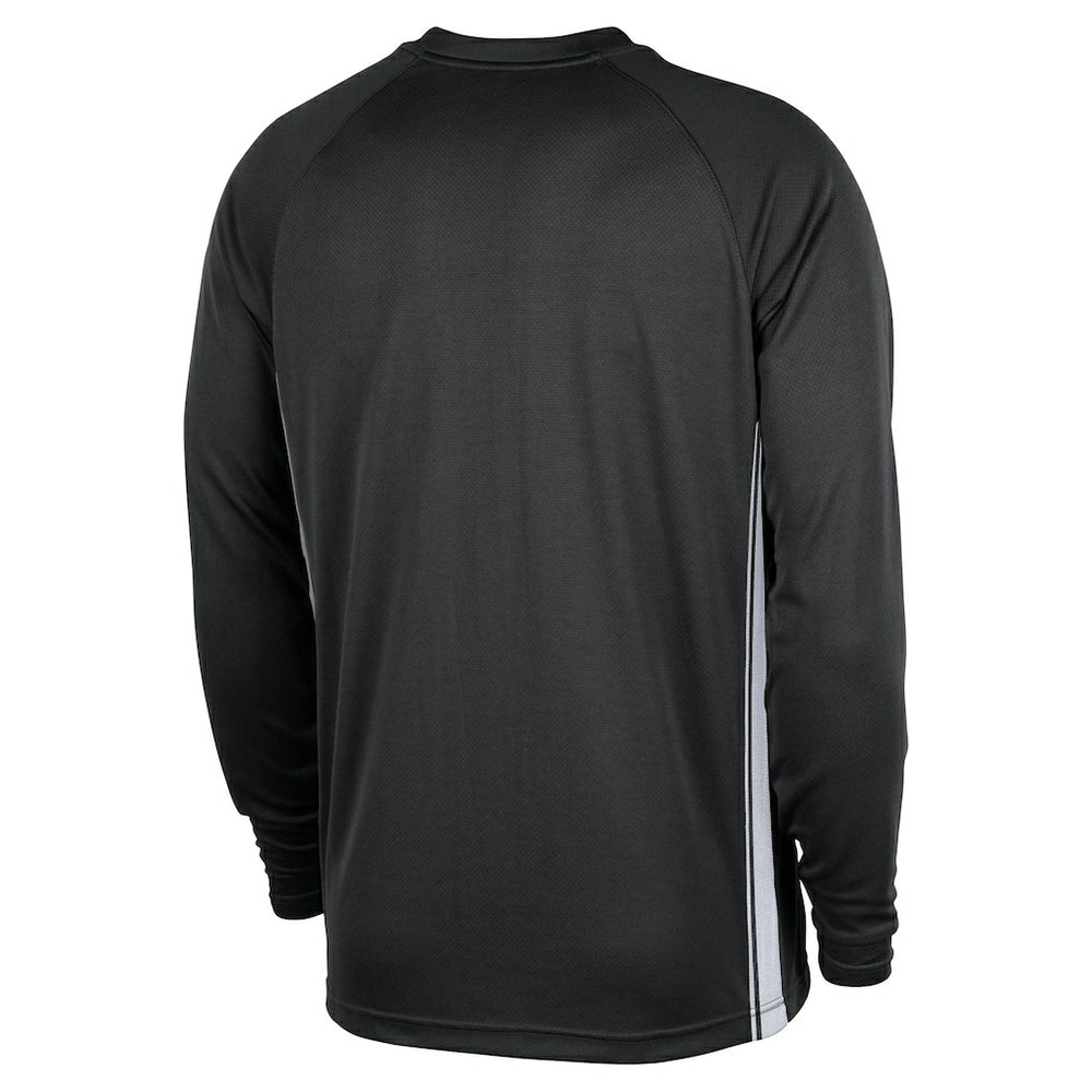 Brooklyn Nets 2025/26 Authentic Pre-Game Legend Dri-FIT Long Sleeve Shooting Shirt Black - NBA