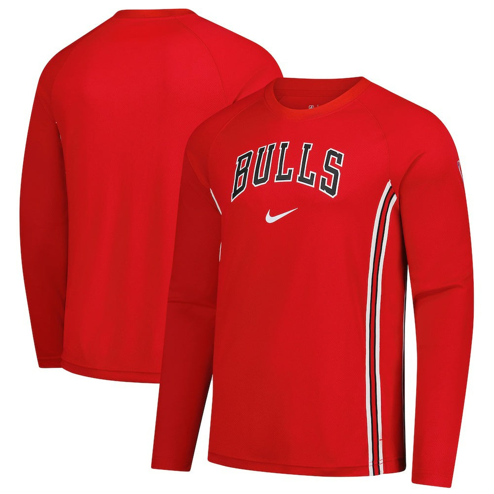 Chicago Bulls 2025/26 Authentic Pre-Game Legend Dri-FIT Long Sleeve Shooting Shirt Red - NBA