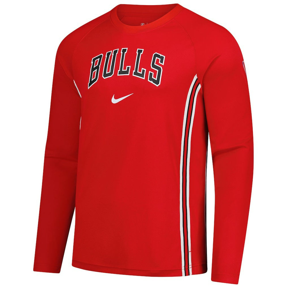 Chicago Bulls 2025/26 Authentic Pre-Game Legend Dri-FIT Long Sleeve Shooting Shirt Red - NBA